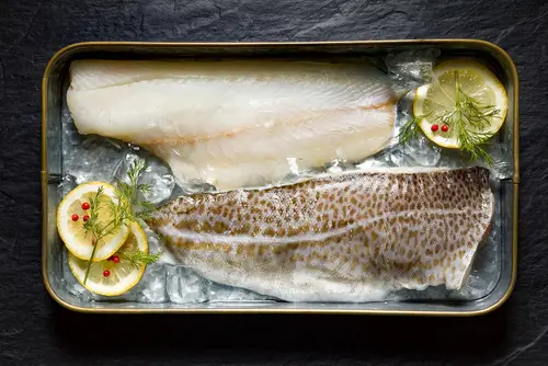 Cod fish fillets